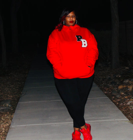 Red Pretty Babe Hoodie (Corner)