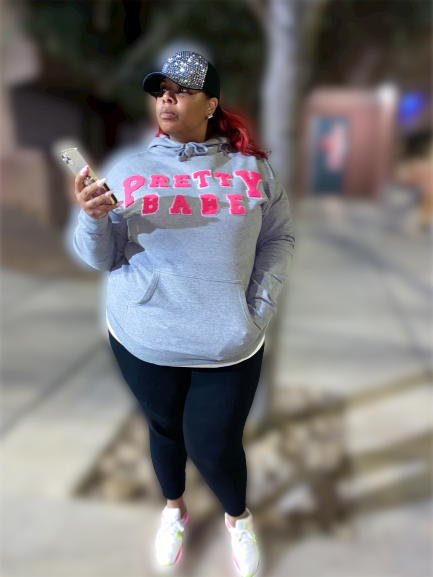 Heather Grey Pretty Babe “Specialty” Hoodie