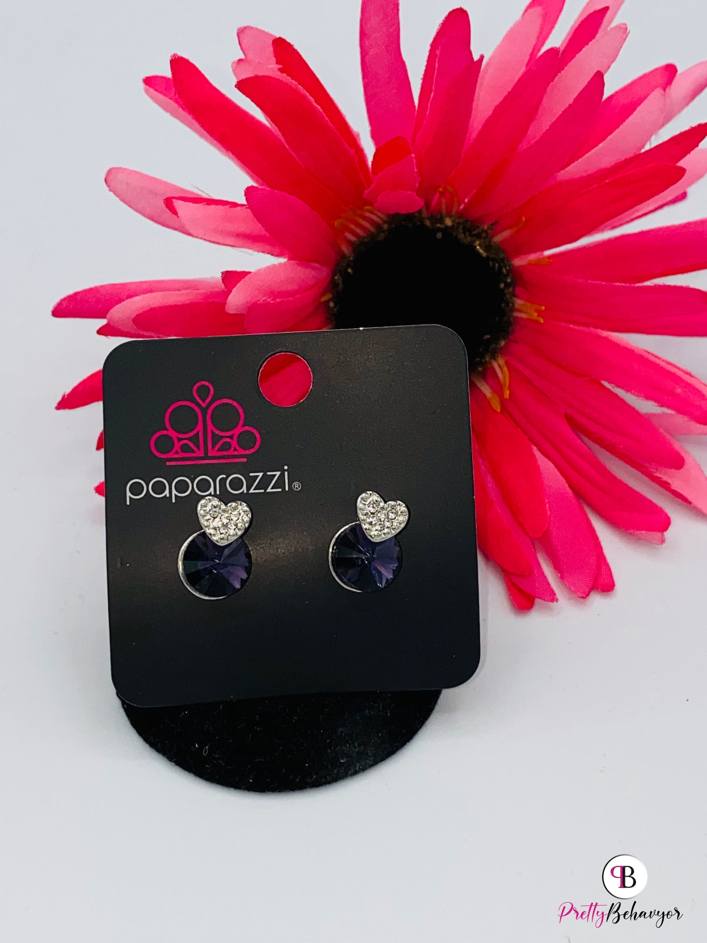 Starlet Shimmer Heart & Bling Earrings