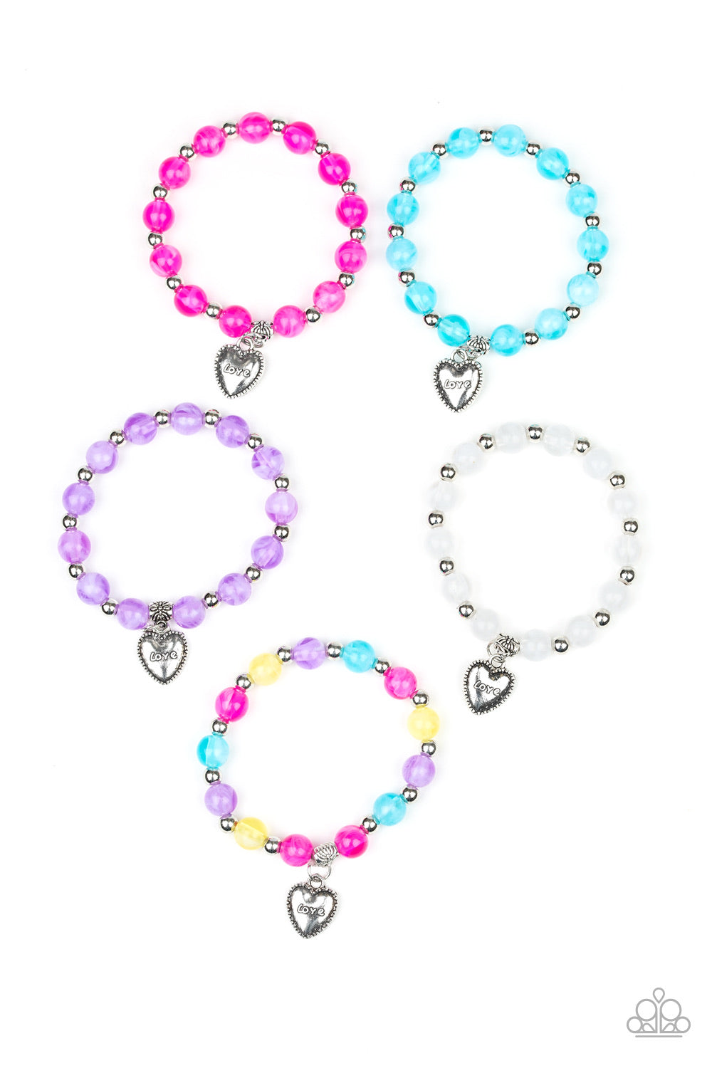 Starlet Shimmer Heart Charm Bracelets