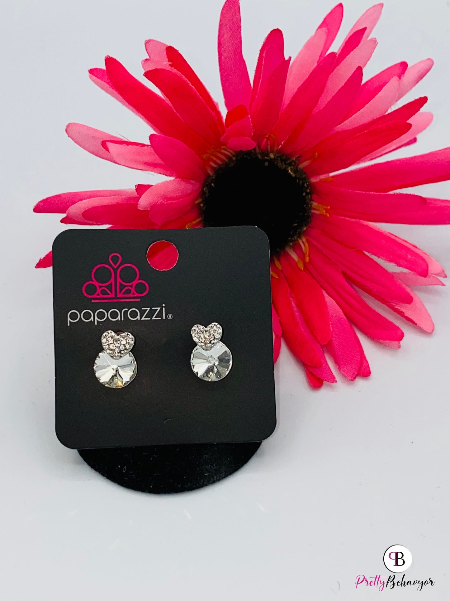 Starlet Shimmer Heart & Bling Earrings